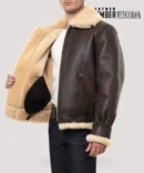 Brown-leather-Mens-B3-Bomber-Jacket-with-high-quality-shearling-lining-and-military-inspired-design.-Stay-warm-and-stylish-with-this-iconic-aviator-jacket
