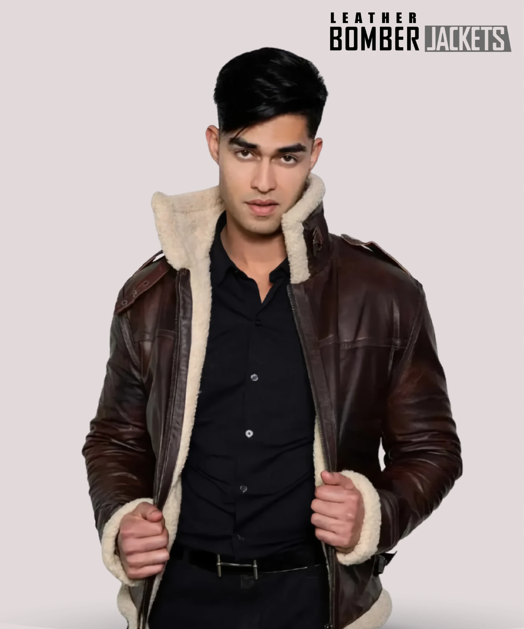Mens-Leon-Kennedy-leather-jacket-styled-with-casual-outfit-emphasizing-versatile-bomber-jacket-design-and-authentic-Resident-Evil-4-appeal