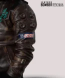 Stylish-brown-Cyberpunk-Samurai-jacket-blending-futuristic-cyberpunk-aesthetics-with-traditional-samurai-elements-perfect-for-cosplay-and-casual-wear