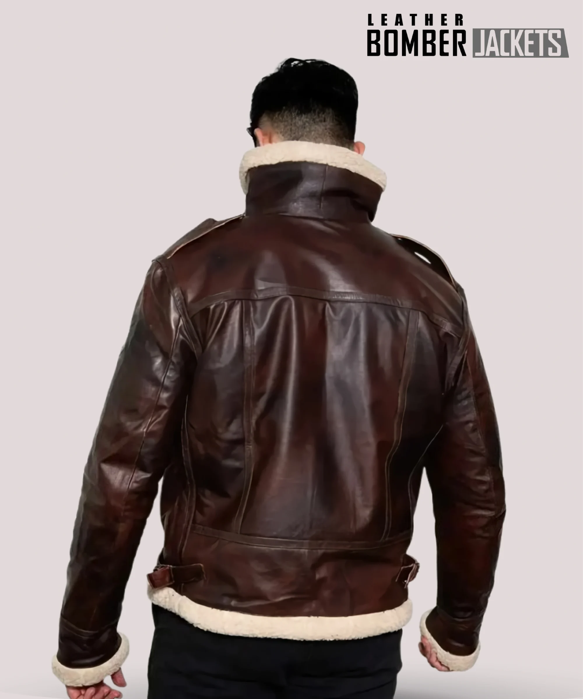 Zipper-closure-of-Leon-Kennedy-brown-leather-jacket-close-up-featuring-durable-YKK-zipper-for-easy-wear-and-secure-fastening-