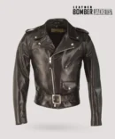 Man-wearing-a-slim-fit-horsehide-leather-jacket-riding-a-motorcycle-highlighting-the-jackets-heavyweight-wind-resistant-material-and-vintage-style
