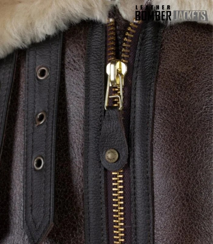 Mens-B3-Bomber-Jacket-in-brown-leather-and-shearling-offering-superior-warmth-and-comfort.-A-timeless-classic-for-winter-and-aviation-enthusiasts